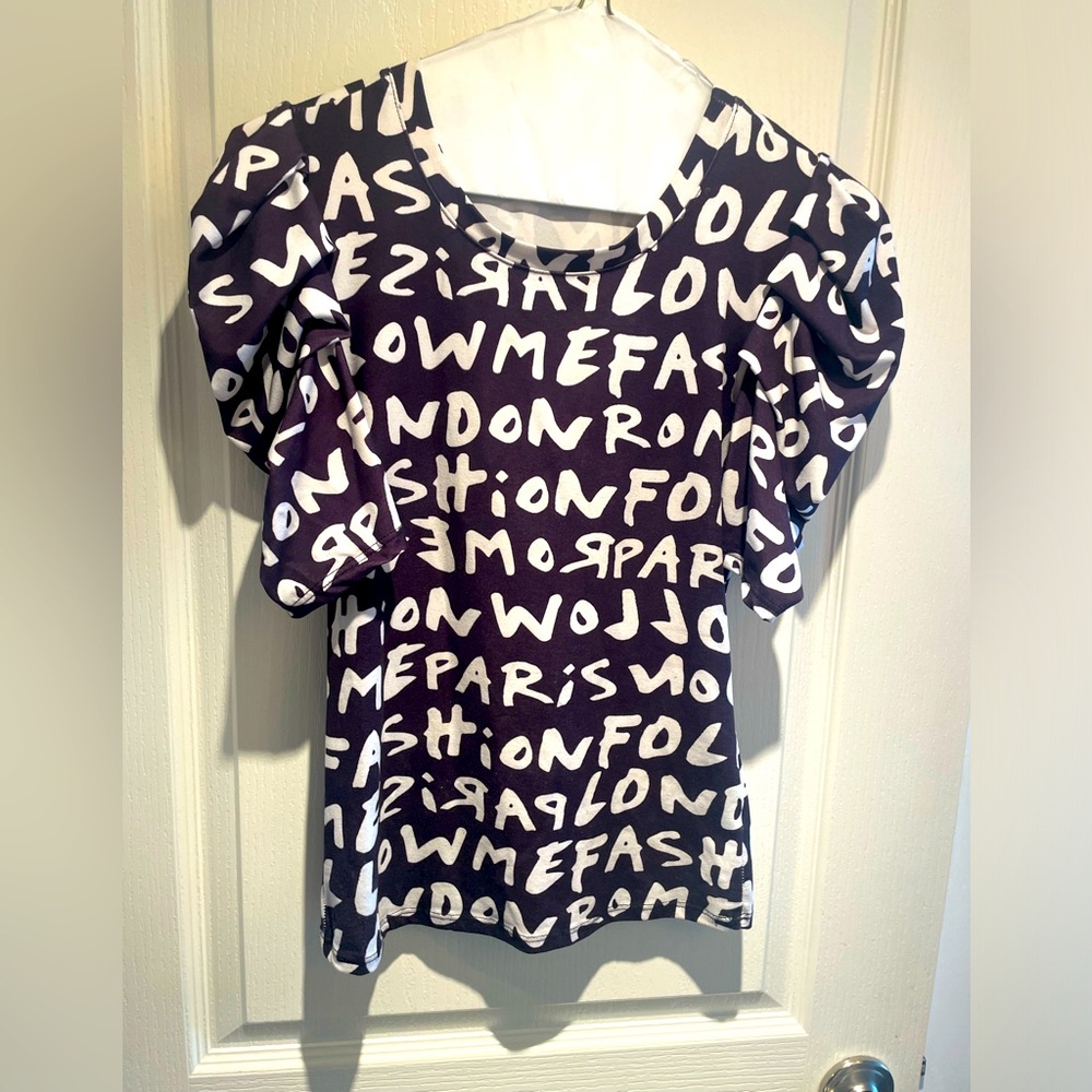 Sale!! Puff sleeve stretch blouse